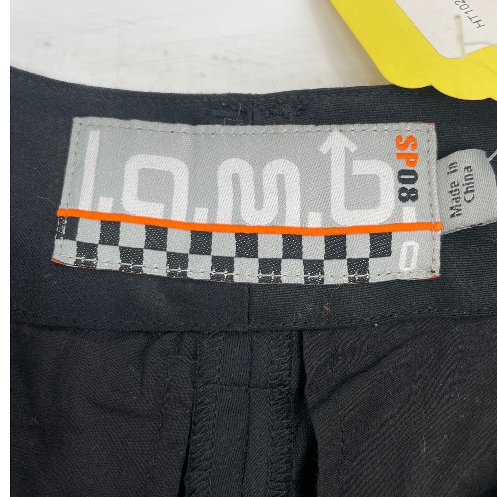 L.A.M.B. Women Pants Trousers Vintage 2000s Black 100% Wool Size 0 - Picture 3 of 5